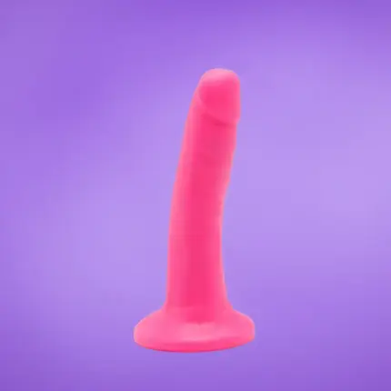 Get Real Happy Dicks 6" -  Tapadótalpas dildó (pink) -15cm