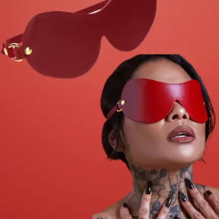 Taboom - Műbőr szemtakaró (bordó)