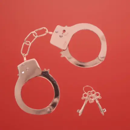 ToyJoy Fun Cuffs - Fém bilincs (rosegold)