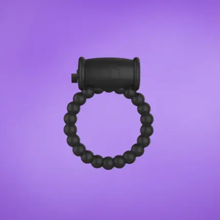 A-GUSTO - Vibrációs péniszgyűrű (fekete)