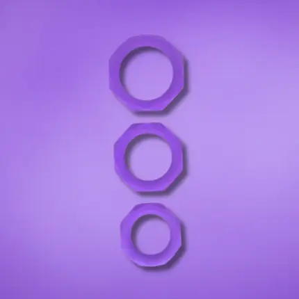 A-GUSTO - Péniszgyűrű szett 3db (lila)