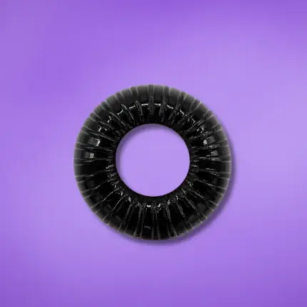 Beast Rings 19 mm - Bordázott péniszgyűrű (fekete)