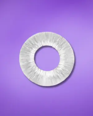 Beast Rings 19 mm - Csíkozott péniszgyűrű (áttetsző)