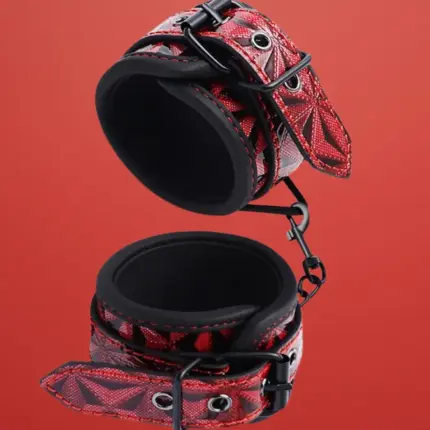 Diamond Line - Gyémánt mintázatú csuklóbilincs (piros)