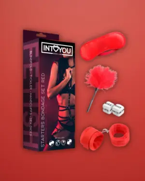 Intoyou BDSM Line - Kezdő kötöző szett - 4 részes (piros)