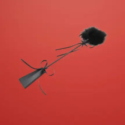 Fetish Addict - Paskoló és cirógató (fekete) - 29cm