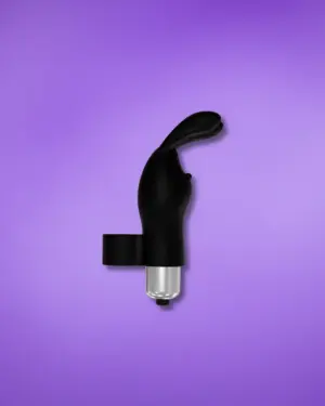 Latetobed Fingyhop - Nyuszis ujjvibrátor (fekete)