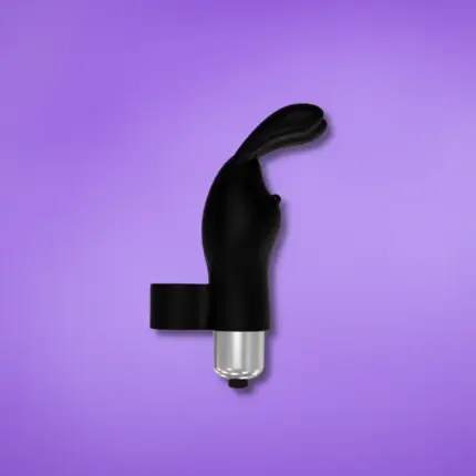 Latetobed Fingyhop - Nyuszis ujjvibrátor (fekete)