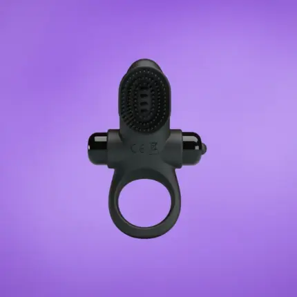 Pretty Love Vibrant Ring 2 - Vibrációs péniszgyűrű (fekete)