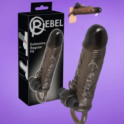 Rebel Regular - Vibrációs péniszköpeny (19cm)