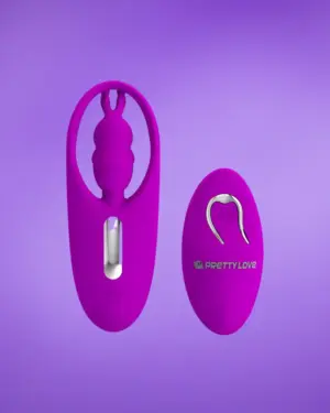 Pretty Love Wild Rabbit - Akkus,távirányítós rezgő bugyi (lila)