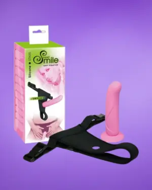 SMILE Switch - Felcsatolható dildó (rózsaszín)
