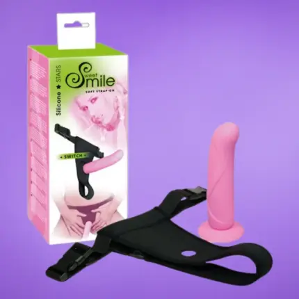 SMILE Switch - Felcsatolható dildó (rózsaszín)