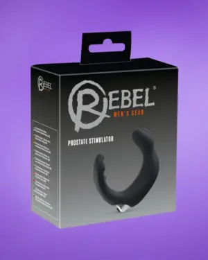 Rebel - Íves prosztata vibrátor (fekete)