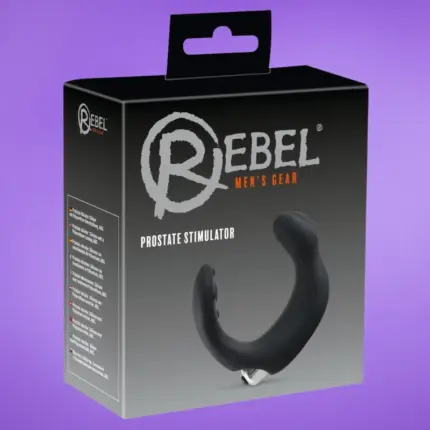 Rebel - Íves prosztata vibrátor (fekete)