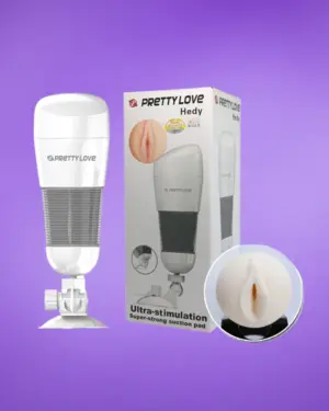 Pretty Love Hedy - Tapadótalpas,vibrációs maszturbátor (fehér)