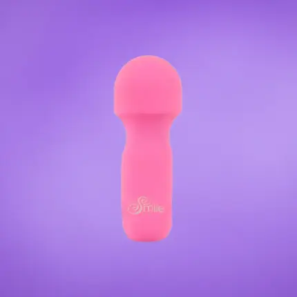 SMILE Mini Wand - Akkus, mini masszírozó vibrátor (pink)
