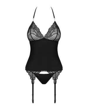 Obsessive 828-COR-1 - Fekete fűző S/M - Image 3