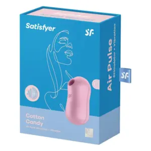 Satisfyer Cotton Candy - Akkus, léghullámos csikló vibrátor (lila) - Image 3