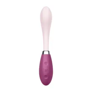 Satisfyer G-Spot Flex 3 - Akkus G-pont vibrátor (pink-bordó) - Image 3