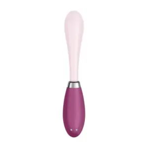 Satisfyer G-Spot Flex 3 - Akkus G-pont vibrátor (pink-bordó) - Image 4
