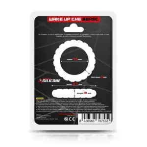 Beast Rings 45 mm - Bordázott péniszgyűrű (fekete) - Image 4