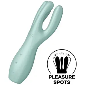 Satisfyer Threesome 3 - Akkus csiklóvibrátor (menta) - Image 2