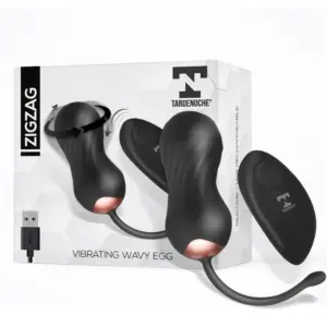 Tardenoche Zigzag - Akkus vibrációs tojás (fekete) - Image 6