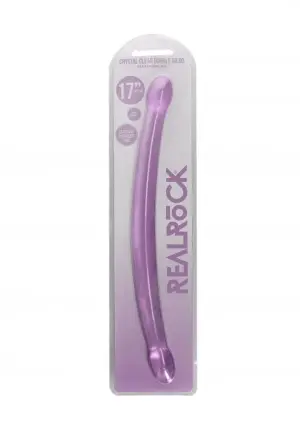 Realrock 17'' - Kétvégű zselés dildó (lila) - 42cm - Image 3