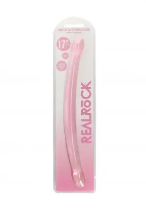 Realrock 17'' - Kétvégű zselés dildó (pink) - 42cm - Image 2