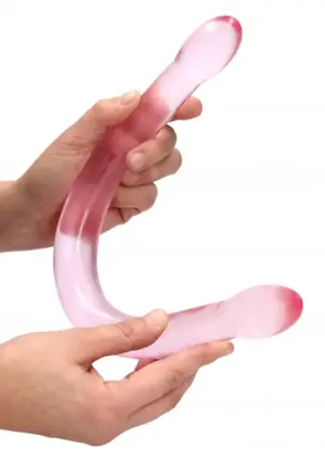 Realrock 17'' - Kétvégű zselés dildó (pink) - 42cm - Image 3