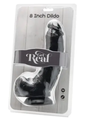 Get Real Dildo 8" - Élethű dildó herékkel (20,5cm) - Image 2