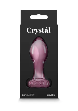 Crystal Flower - Üveg análdugó virág motívummal - Image 4
