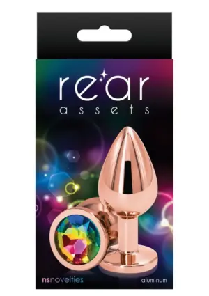 Rear Assets Rose Gold - Análdugó multicolor kővel - Image 2