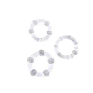 Chisa - Gyöngyös péniszgyűrű szett (áttetsző) - Image 3