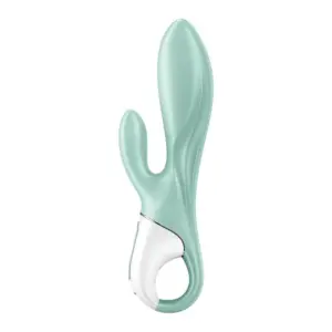 Satisfyer Air Pump Bunny 5 - Okos, akkus pumpálható vibrátor (menta) - Image 5