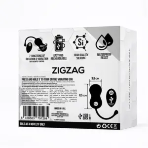 Tardenoche Zigzag - Akkus vibrációs tojás (fekete) - Image 4