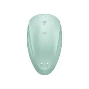 Satisfyer Pearl Diver - Akkus, léghullámos csikló vibrátor (menta) - Image 4