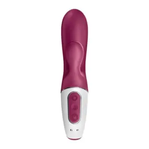 Satisfyer Hot Bunny - Okos, csiklókaros melegítő vibrátor (piros) - Image 4