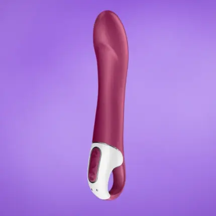 Satisfyer Big Heat - Akkus, melegítő G-pont vibrátor (piros)