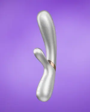 Satisfyer Hot Lover - Okos, akkus melegítős vibrátor (ezüst)