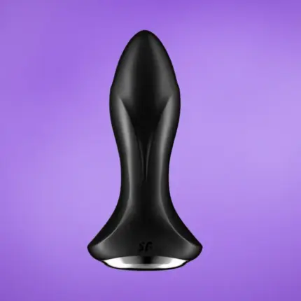 Satisfyer Rotator Plug 1 - Appos, akkus, forgó gyöngyös anál vibrátor (fekete)
