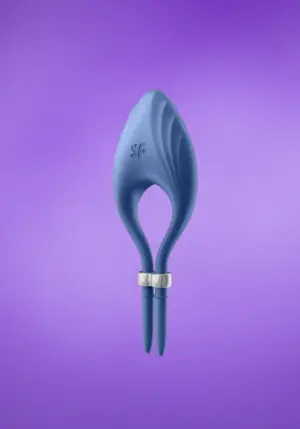 Satisfyer Duelist - Akkus,vibrációs,állítható péniszgyűrű (kék)
