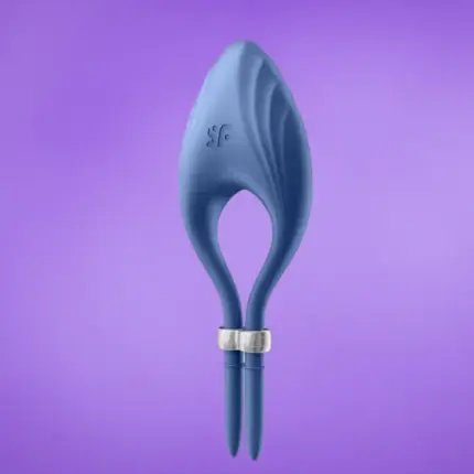 Satisfyer Duelist - Akkus,vibrációs,állítható péniszgyűrű (kék)