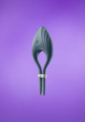 Satisfyer Duelist - Akkus,vibrációs,állítható péniszgyűrű (szürke)
