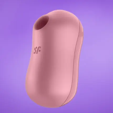 Satisfyer Cotton Candy - Akkus, léghullámos csikló vibrátor (korall)