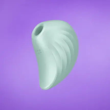 Satisfyer Pearl Diver - Akkus, léghullámos csikló vibrátor (menta)