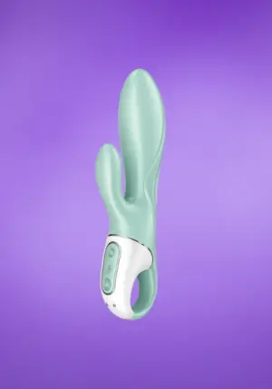 Satisfyer Air Pump Bunny 5 - Okos, akkus pumpálható vibrátor (menta)