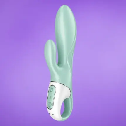 Satisfyer Air Pump Bunny 5 - Okos, akkus pumpálható vibrátor (menta)