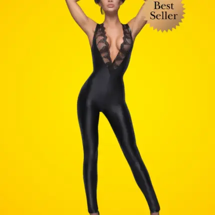 Noir Handmade F167 - Fényes, neccbetétes overall